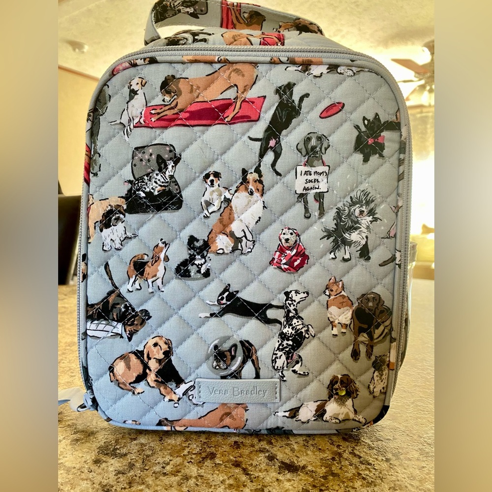 NWOT Vera Bradley Best In Show Puppy Dog Print Lunch Bunch Bag